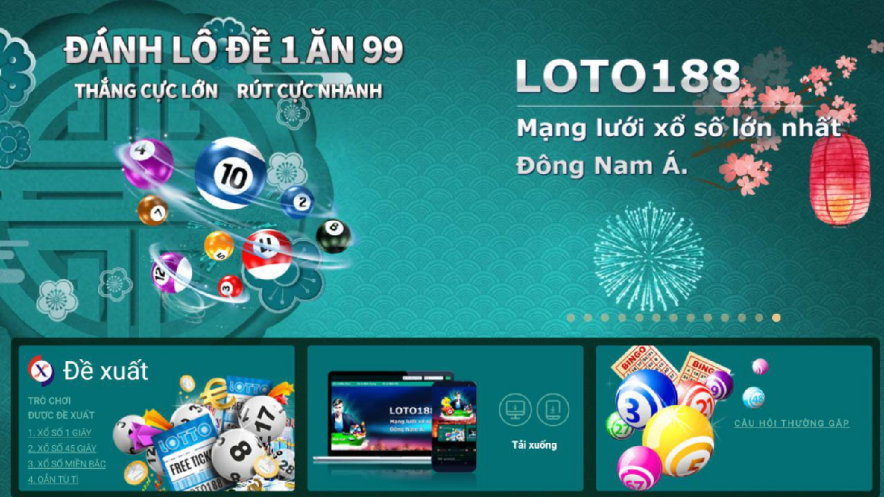 Loto188 chính là nhà cái gần như là duy nhất cho đặt cược lên tới 85/100 số.