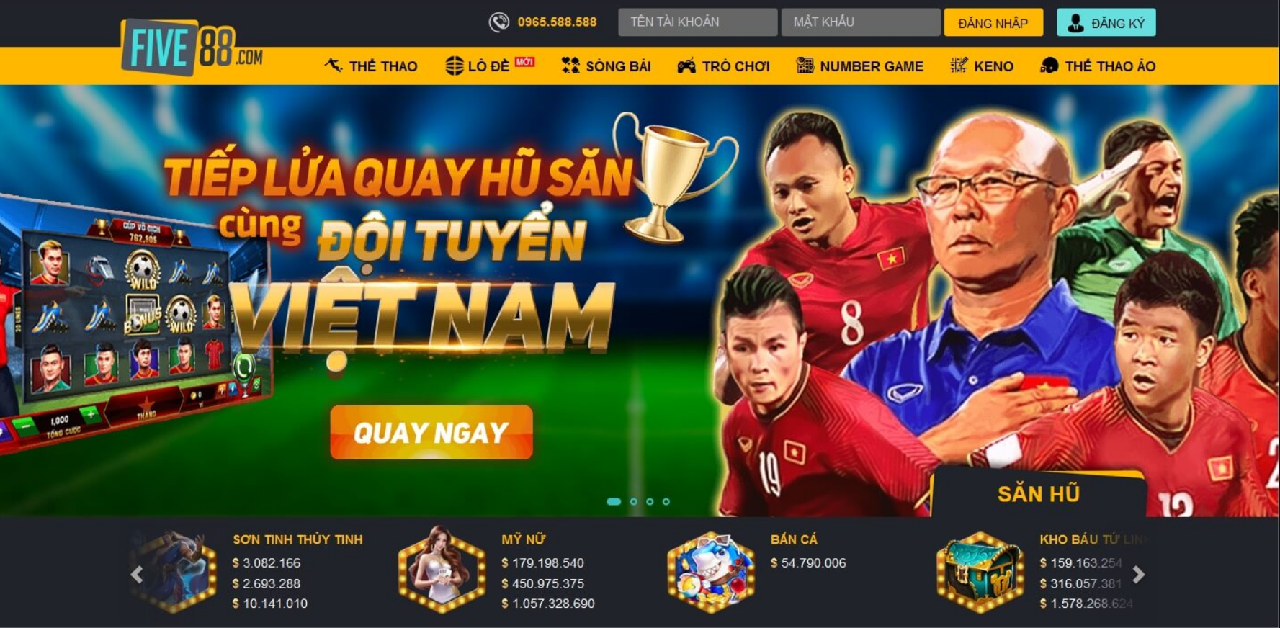 Five88 được biết đến là một trong nhiều nhà cái nổi tiếng thời gian gần đây.