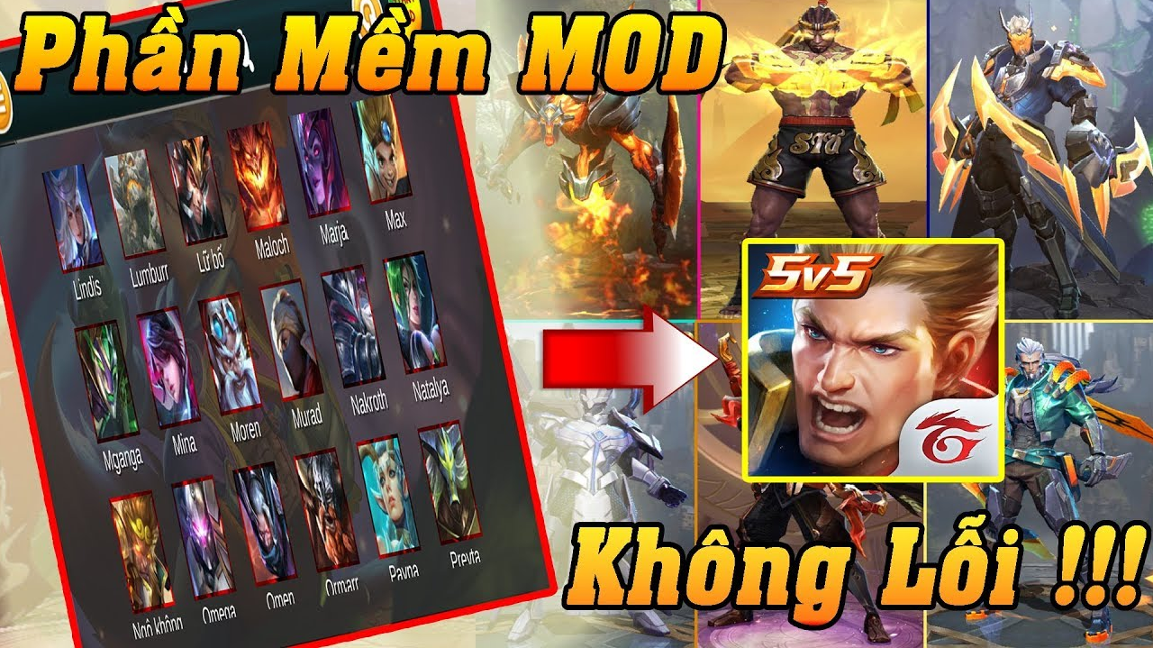 cách mod skin liên quân