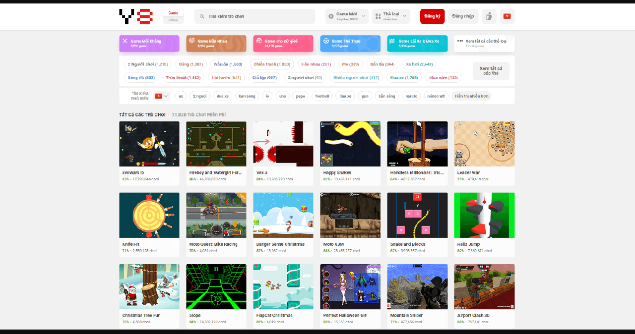 Một trang web nổi tiếng khác hiện nay