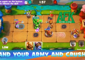 Sử dụng các tay sai để đánh bại đối thủ trong game chiến thuật PvP Kingdoms Collide Mobile