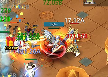 Idle Leo cho người chơi cùng đội anh hùng của mình tiêu diệt bọn quái vật để cày cuốc