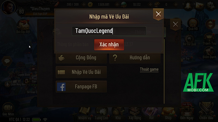 Tổng hợp gift code game Tam Quốc Legend VTC mới nhất trong tháng