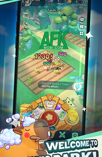 Dreamio Park cho người chơi cùng đội sinh vật huyền bí của mình phiêu lưu chiến đấu