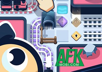 Vẽ đường ray cho tàu hỏa chạy tại game casual giải đố Rail Rescue: Puzzle Lines