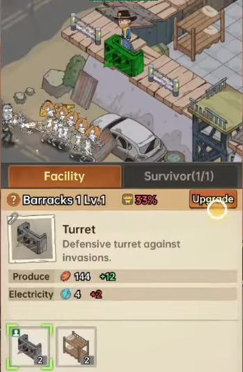 Survivors Squad game mô phỏng chiến thuật lẫn đấu tướng lấy chủ đề hậu tận thế zombie