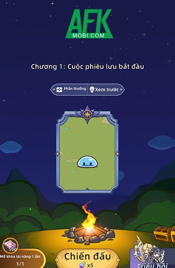 Quay rút thưởng để dàn trận các anh hùng cho việc phòng thủ trong game Gambit Heroes