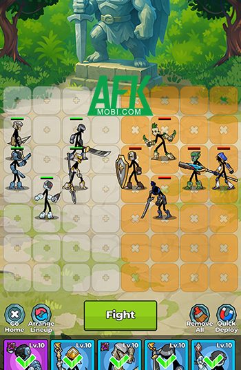 Idle Stickman War game đấu tướng rảnh tay mang phong cách đồ họa người que tối giản