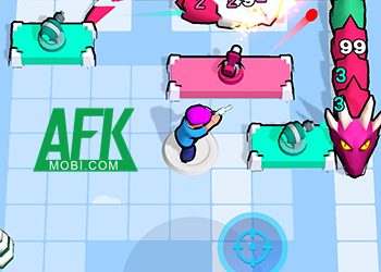 Ngăn chặn con rắn đầu rồng tới ăn thịt mình trong game Dragon Snake Defence