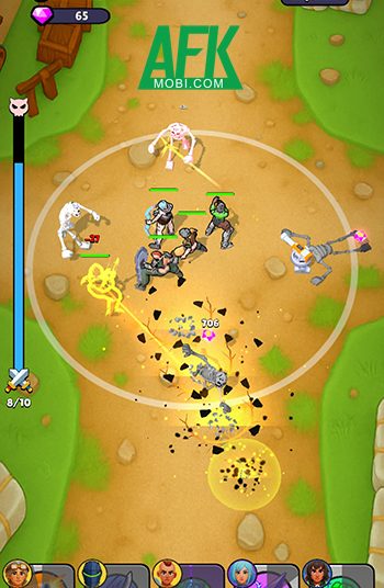 Bảo vệ dòng thời gian trong game phòng thủ roguelike đơn giản Time Defender: Fight!