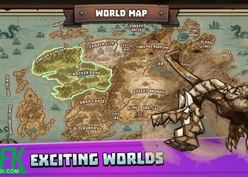 Khám phá một thế giới fantasy theo phong cách khối hộp trong game Hunters Origin