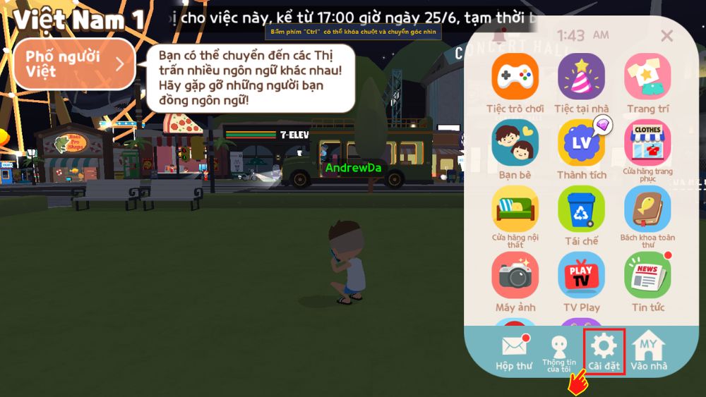 Bước 2: Cài đặt