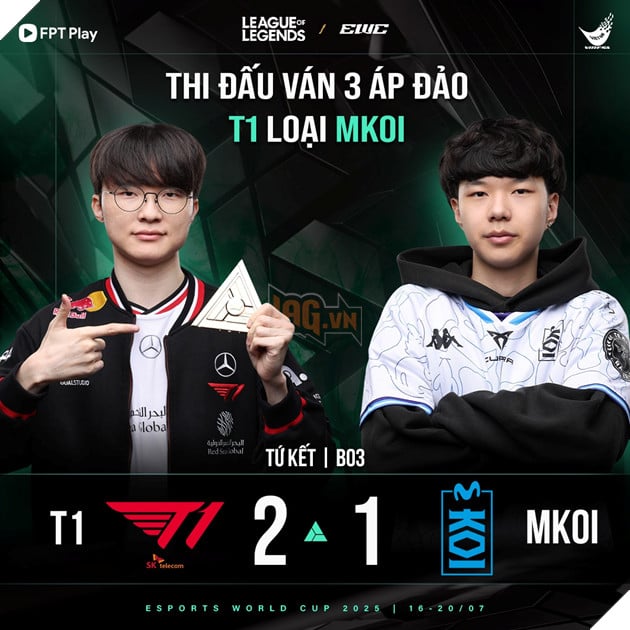 Esports World Cup 2025: T1 Đả Bại Movistar KOI, Sẵn Sàng Đối Mặt Với AG.AL 10