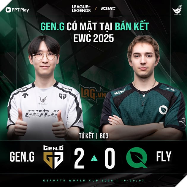 Esports World Cup 2025: GEN.G Áp Đảo Fly Quest, Ghi Tên Mình Vào Bán Kết 12