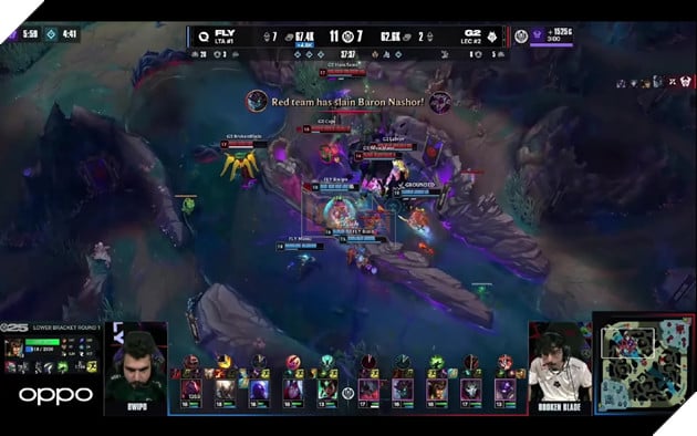 Dù có được bùa lợi baron nhưng G2 vẫn không thể xoay chuyển tình thế