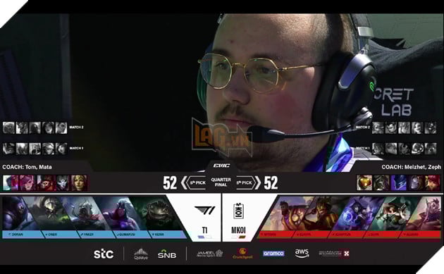 T1 sử dụng đội hình thiên về giao tranh nhỏ lẻ và khả năng phản công mạnh