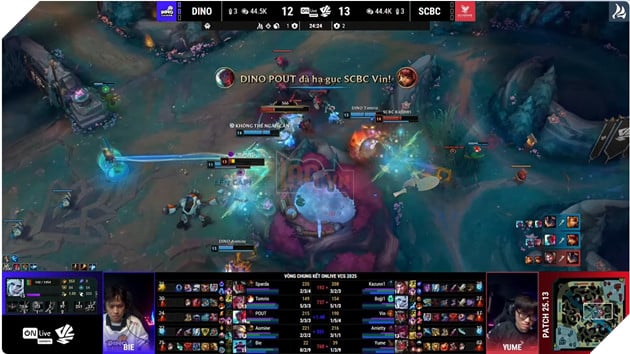 ON Live VCS 2025: Saigon Dino Thi Dau Thuyet Phuc De Len Ngoi Vo Dich 12 ON Live VCS 2025: Saigon Dino Thi Đấu Thuyết Phục Để Lên Ngôi Vô Địch 12