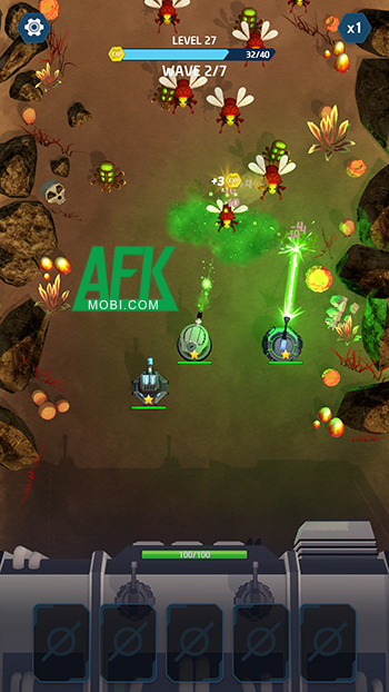 Phòng thủ trước các đợt côn trùng ngoài hành tinh tại game Bugs Attack - Tower Defense 3 Phòng thủ trước các đợt côn trùng ngoài hành tinh tại game Bugs Attack - Tower Defense 3