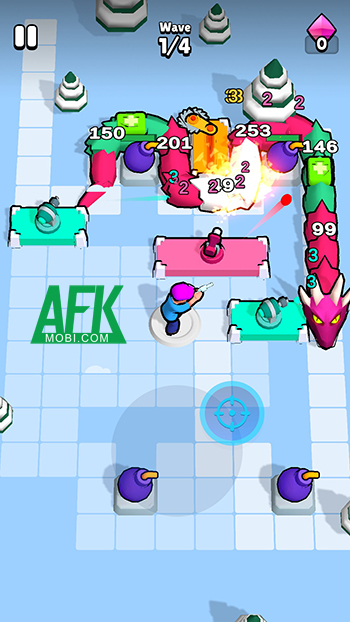 Ngăn chặn con rắn đầu rồng tới ăn thịt mình trong game Dragon Snake Defence 0 Ngăn chặn con rắn đầu rồng tới ăn thịt mình trong game Dragon Snake Defence 0