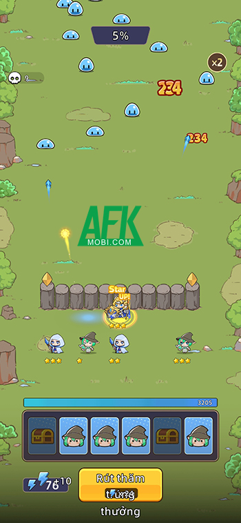 Quay rút thưởng để dàn trận các anh hùng cho việc phòng thủ trong game Gambit Heroes 3 Quay rút thưởng để dàn trận các anh hùng cho việc phòng thủ trong game Gambit Heroes 3