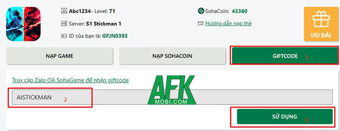 Tổng hợp gift code game AI Stickman - Vũ Trụ Người Que mới nhất trong tháng 0 Tổng hợp gift code game AI Stickman - Vũ Trụ Người Que mới nhất trong tháng 0