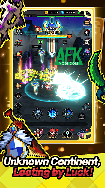 Bắt đầu hành trình chiến đấu phát triển nhàn rỗi trong game Hidden Heroes: Fortune Dungeon 0 Bắt đầu hành trình chiến đấu phát triển nhàn rỗi trong game Hidden Heroes: Fortune Dungeon 0