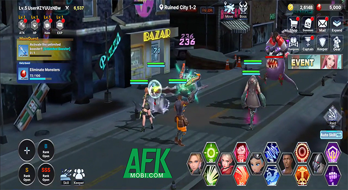 Tập hợp các vệ thần để chiến đấu bảo vệ đa vũ trụ trong game The Keeper: Idle RPG 1