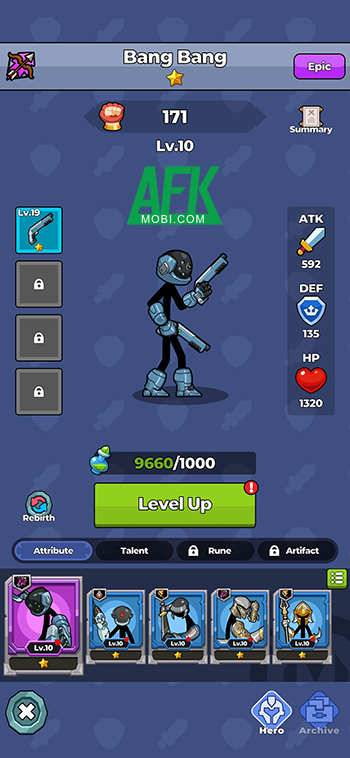 Idle Stickman War game đấu tướng rảnh tay mang phong cách đồ họa người que tối giản 2 Idle Stickman War game đấu tướng rảnh tay mang phong cách đồ họa người que tối giản 2