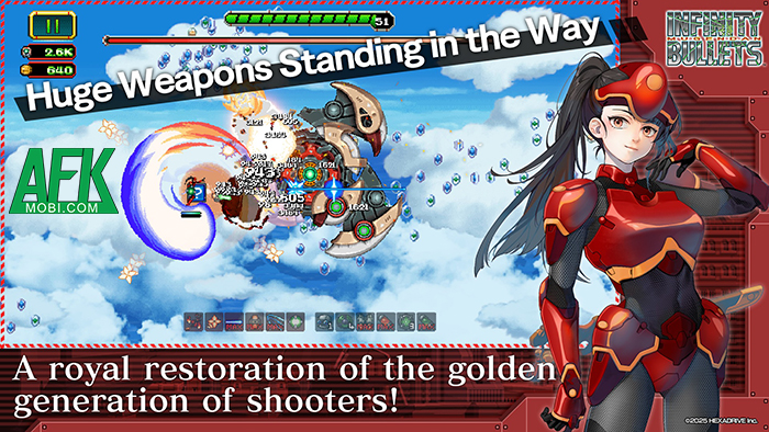 Bảo vệ Trái Đất trước thế lực xâm lược ngoài không gian tại game INFINITY BULLETS 2