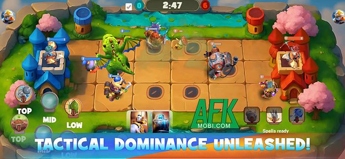 Sử dụng các tay sai để đánh bại đối thủ trong game chiến thuật PvP Kingdoms Collide Mobile 1
