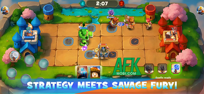 Sử dụng các tay sai để đánh bại đối thủ trong game chiến thuật PvP Kingdoms Collide Mobile 3