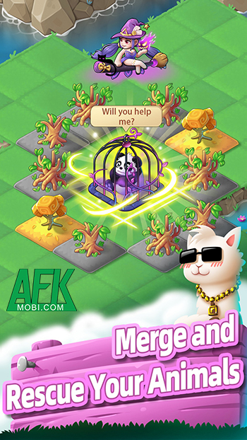 Bắt đầu công cuộc giải cứu những người bạn động vật trong game Merge Animals 0 Bắt đầu công cuộc giải cứu những người bạn động vật trong game Merge Animals 0