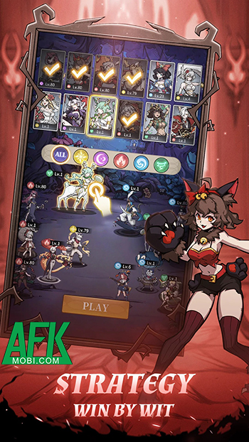 Xây dựng đội hình với các nữ quái rắn trong game đấu tướng Monster Maidens: Edenfall 2