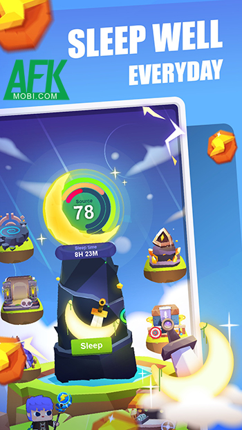 Kết hợp giấc ngủ trong việc đánh bại Chúa tể Bóng tối tại Sleep Hero: Bedtime Habit Game 2