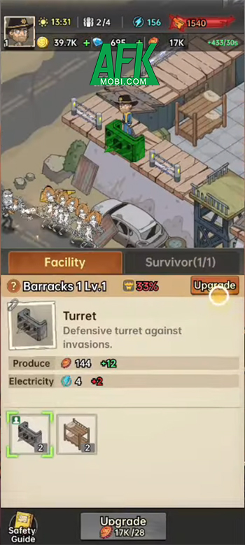 Survivors Squad game mô phỏng chiến thuật lẫn đấu tướng lấy chủ đề hậu tận thế zombie 0