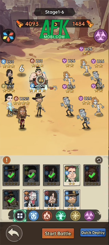 Survivors Squad game mô phỏng chiến thuật lẫn đấu tướng lấy chủ đề hậu tận thế zombie 1