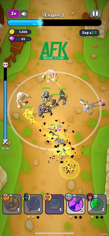 Bảo vệ dòng thời gian trong game phòng thủ roguelike đơn giản Time Defender: Fight! 0