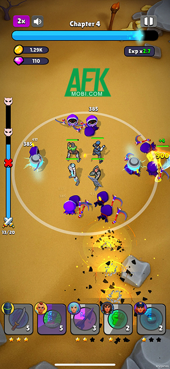 Bảo vệ dòng thời gian trong game phòng thủ roguelike đơn giản Time Defender: Fight! 2