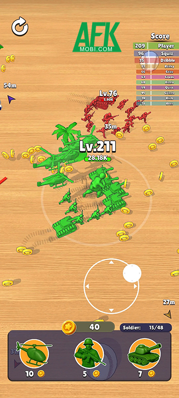 Cạnh tranh trong việc gầy dựng đội quân lính nhựa tại game Toy Army IO 3 Cạnh tranh trong việc gầy dựng đội quân lính nhựa tại game Toy Army IO 3