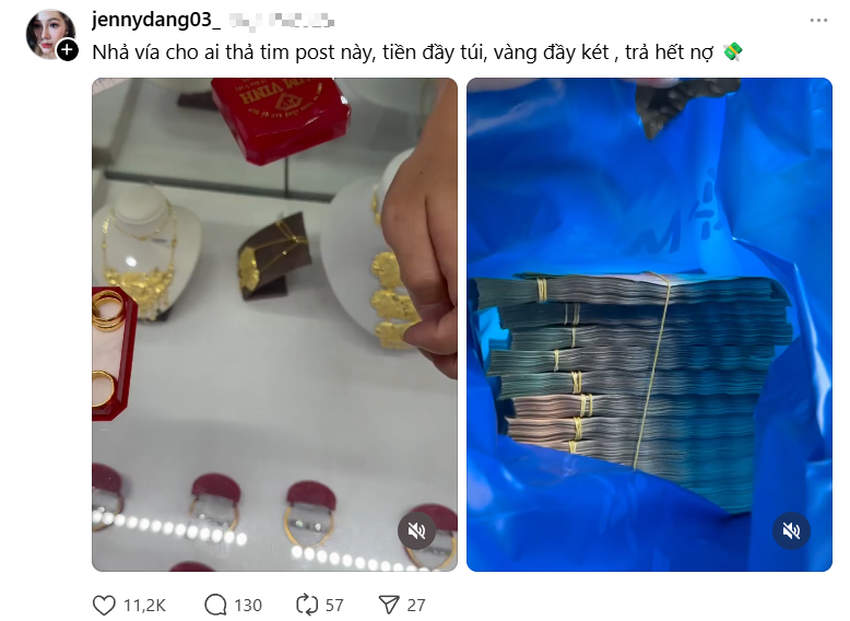 Hot girl xinh đẹp khoe số dư khủng, sổ đỏ cả sấp, cư dân mạng nhiệt tình 