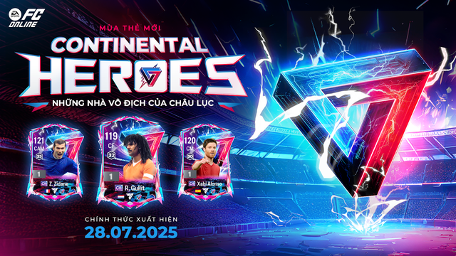 FC Online gây sốc với mùa thẻ Continental Heroes: Messi vượt Ronaldo, dàn huyền thoại 