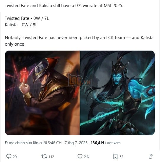 LMHT: Day chinh la 2 vi tuong co so phan ham hiu bac nhat MSI 2025 LMHT: Đây chính là 2 vị tướng có số phận hẩm hiu bậc nhất MSI 2025