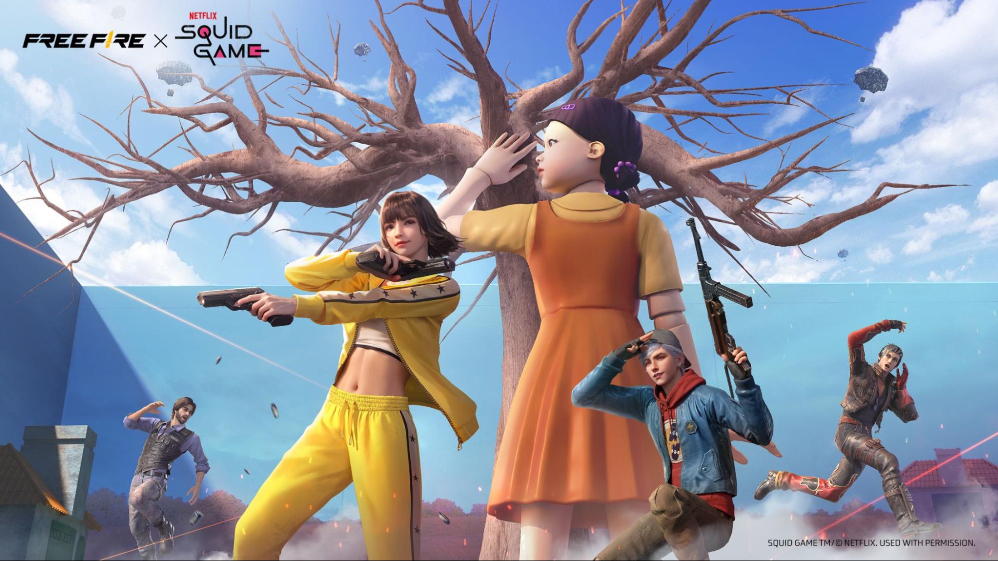 Free Fire tái hiện thế giới sinh tồn của Squid Game, game thủ được lợi lớn- Ảnh 3. Free Fire tái hiện thế giới sinh tồn của Squid Game, game thủ được lợi lớn- Ảnh 3.
