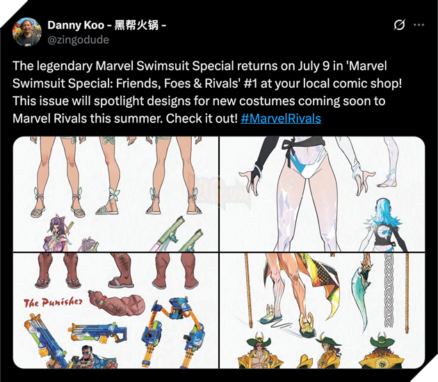 Marvel Rivals Cuoi Cung Cung Tiet Lo Trang Phuc Do Boi Cho 5 Hero 2 Danny Koo đã chia sẻ về 5 hero có skin đồ bơi