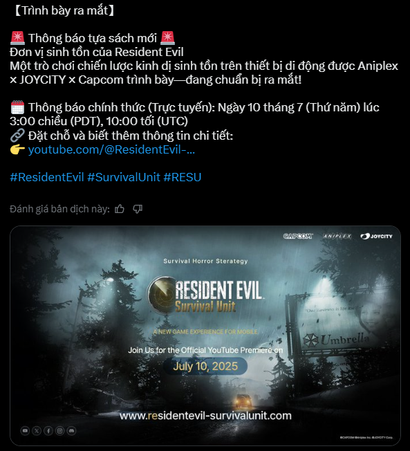 Series Resident Evil chuẩn bị chào đón 1 bom tấn mới toanh trên di động!- Ảnh 3. Series Resident Evil chuẩn bị chào đón 1 bom tấn mới toanh trên di động!- Ảnh 3.