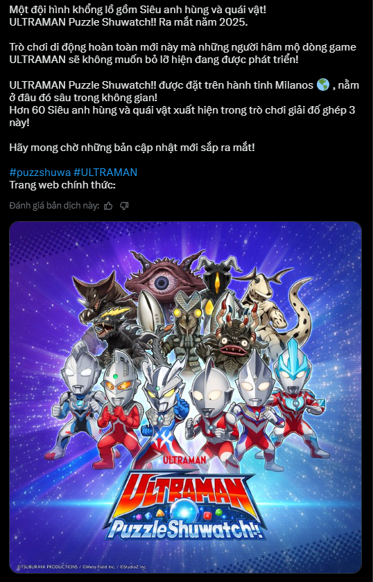 Kỷ niệm 60 năm, IP Siêu Nhân Điện Quang ra mắt hẳn 1 game di động cực 