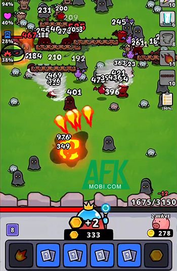 Quay máy đánh bạc để gia tăng khả năng phòng thủ trong game Spin Spin Defense