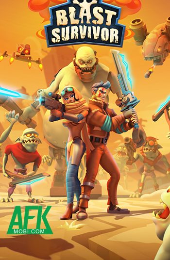 Sinh tồn trước các đợt kẻ thù trên hoang mạc trong game hành động Blast Survivor