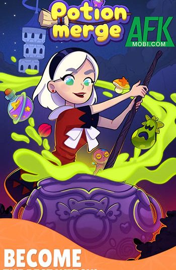 Trợ giúp cô nàng phù thủy trẻ trong game casual giải đố Potion Merge: Tower Mystery