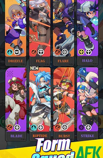 Cùng những tổ đội anh hùng chiến đấu sinh tồn trong game Apex Hero: Go!